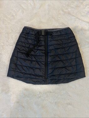 Swix Romsdal Black Quilted Mini Puffer Ski Skirt XS